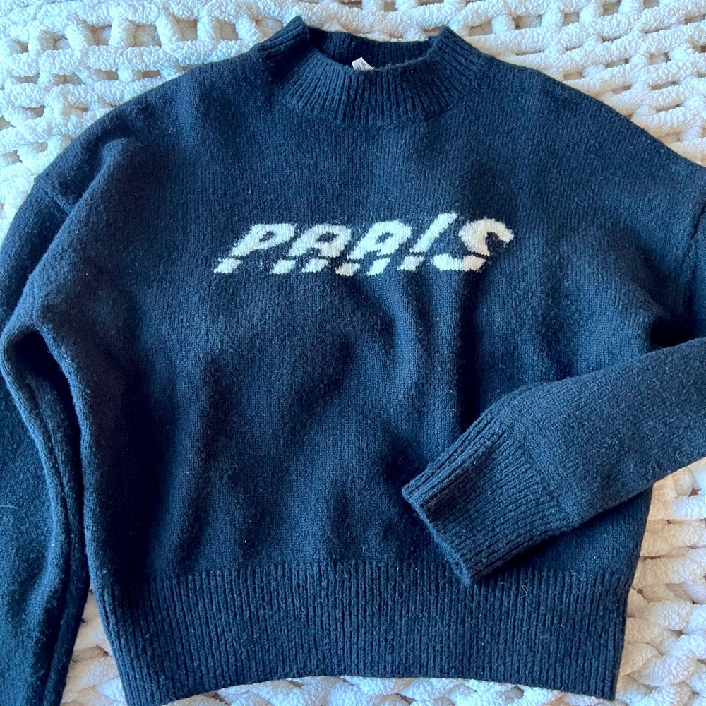 & other stores black highneck sweater